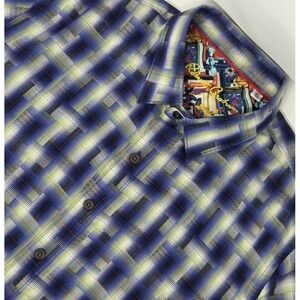 Robert Graham Men's XL Multicolor Geometric AOP Long Sleeve Button Up Shirt EUC